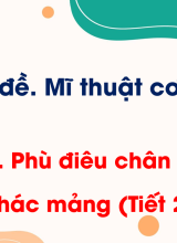 Bài 2. Phù điêu chân dung phác mảng (Tiết 2)